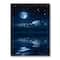 Designart - Full Moon in Cloudy Night Sky I - Nautical & Coastal Canvas Wall Art Print
